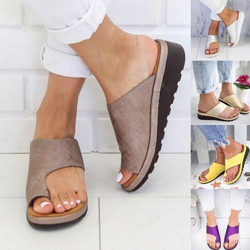 Women's Wedge Sandals Outdoor Home Leopard Open Toe Vintage Classic Silver Dark Brown Leopard