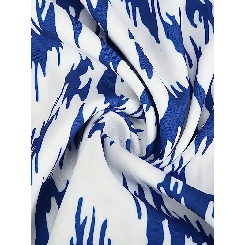 Women's Mini Dress Cotton Spandex Jersey Floral Ruffle V Neck Casual Vacation Short Sleeve Summer3