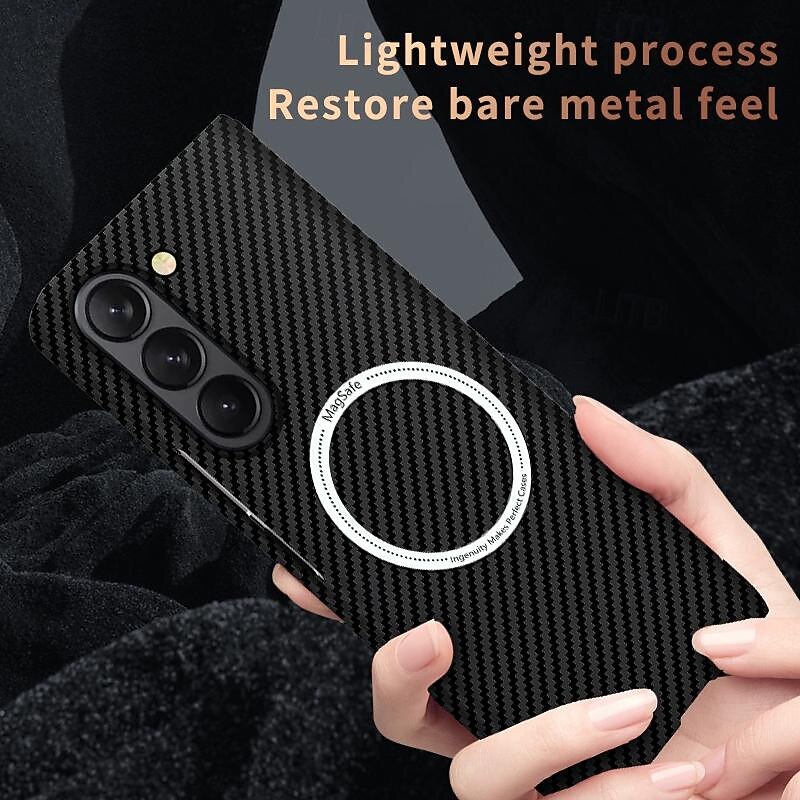 Phone Case For Samsung Galaxy Z Fold 6 Z Fold 5 Z Fold 4 Z Fold 3 Back Cover Support Wireless Charging Shockproof PC4