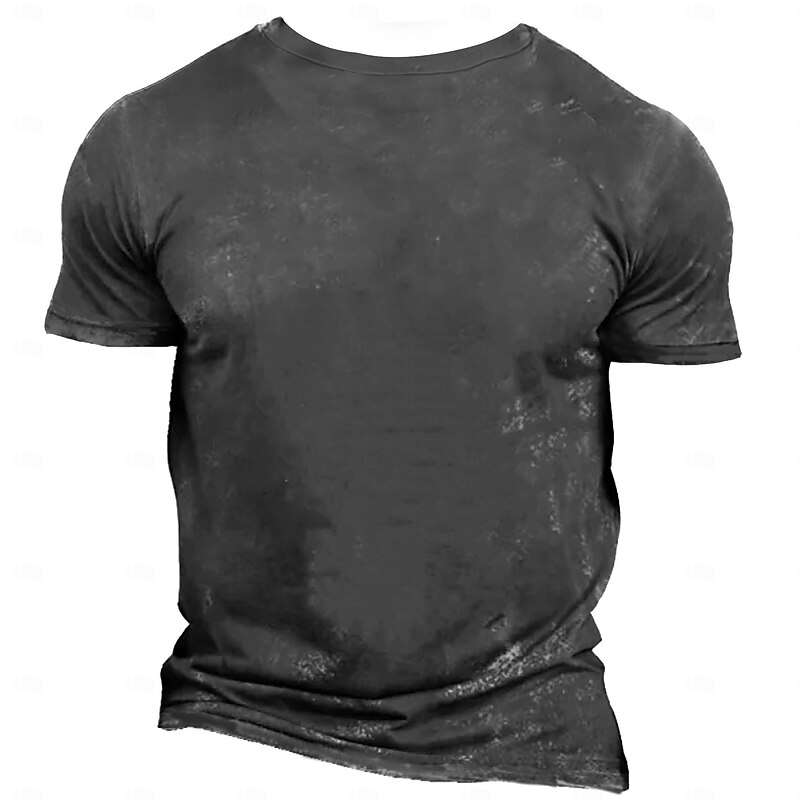 Men's Word Machinery T Shirt Short Sleeve T shirt 3D Print Crew Neck Shirt Retro Vintage Carnival Party Blue Green Gray Summer Spring Clothing Apparel S M L XL XXL XXXL2