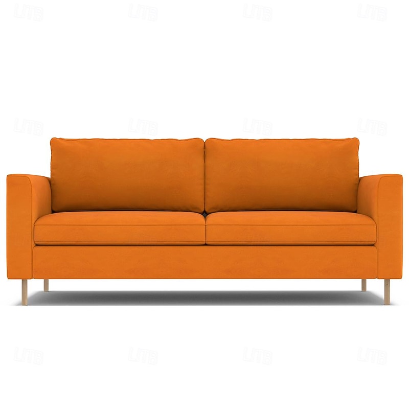 Velvet Sofa Cover 2-Seat 3-Seat Solid Color Quilted Velvet Slipcovers  PARcover LITB PRIME cover4