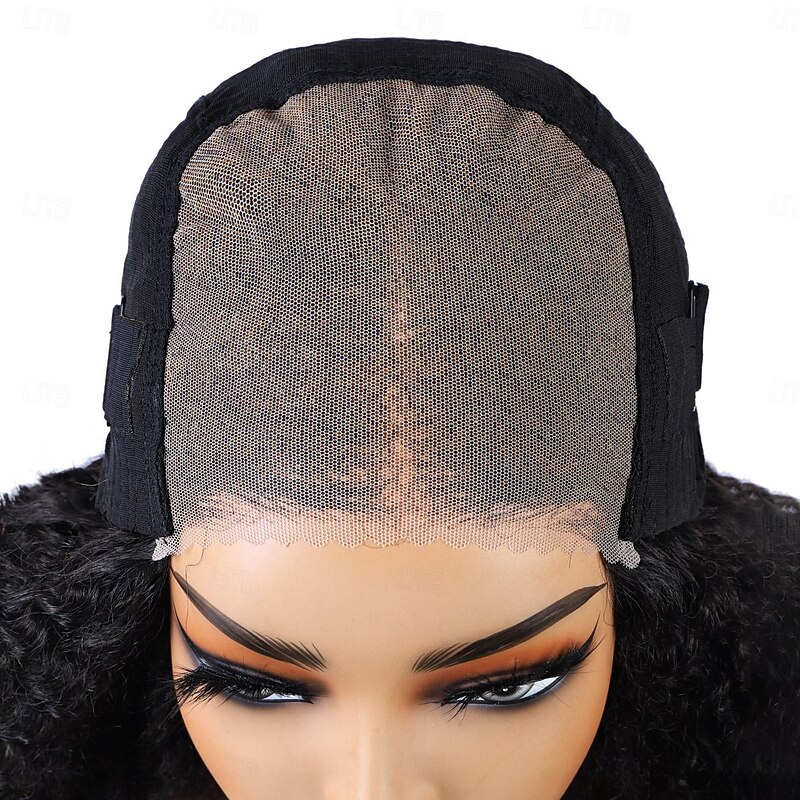 Ishow Human Hair wig 5*5 Lace wig Natural Color Kinky Curly Lace Wig 200% Density For Black Women Long Human Hair Lace Wig4