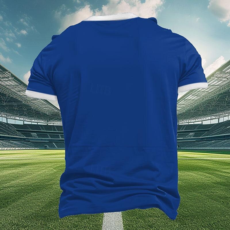 Men's Argentina T Shirt Short Sleeve T shirt 3D Print Crew Neck Shirt Outdoor Athleisure Blue Summer Spring Clothing Apparel S M L XL XXL XXXL2