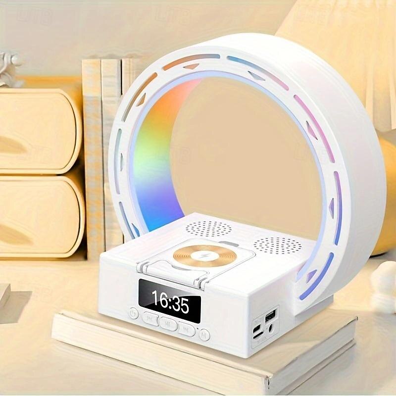 15W LED Smart Light with Multifunctional Wireless Charging Station - Coil Fast Wireless Charging, Immersive Wireless Speaker, Adjustable LED Desk Lamp, Rechargeable Wireless Speaker2