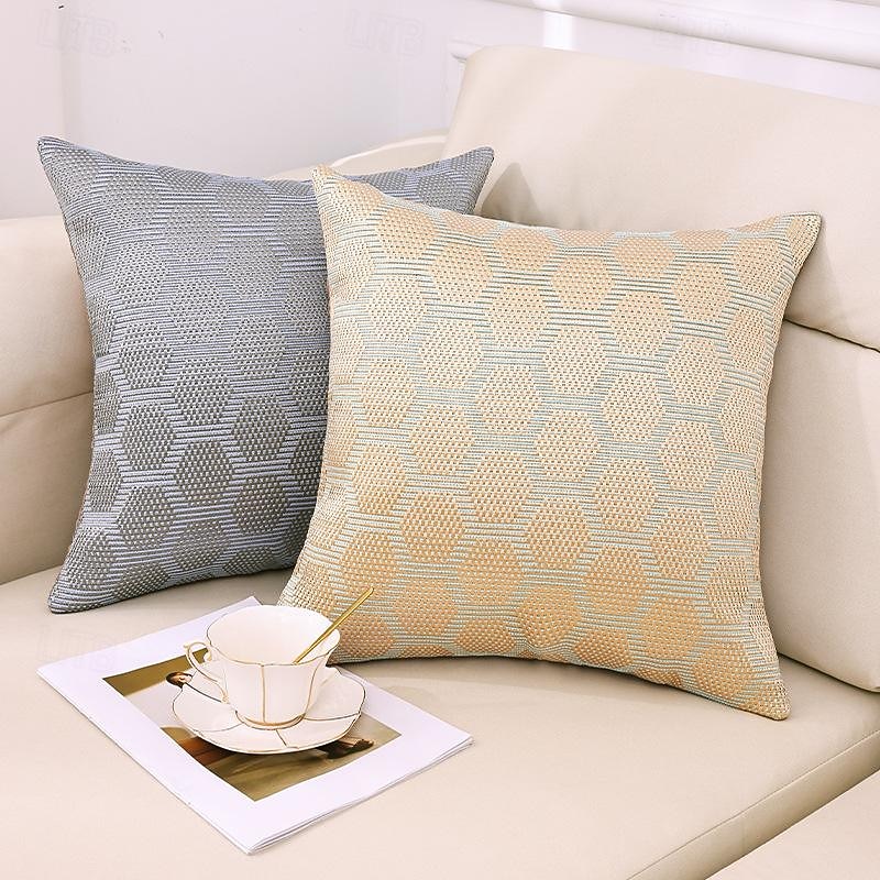 Summer Ice Vine Pillowcase Simple Hexagonal Living Room Sofa Pillow Summer Mattress Bedside Cushion Back Pillow2