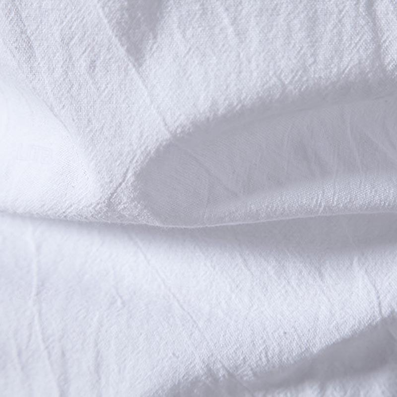 Men's Shirt Chinese Collar Shirt Mandarin Collar Shirt Casual Shirt Button Up Shirt Cotton Shirt Plain Vacation Hawaiian Black White Pink Navy Blue Long Sleeve Grandad Collar Spring &  Fall Clothing2