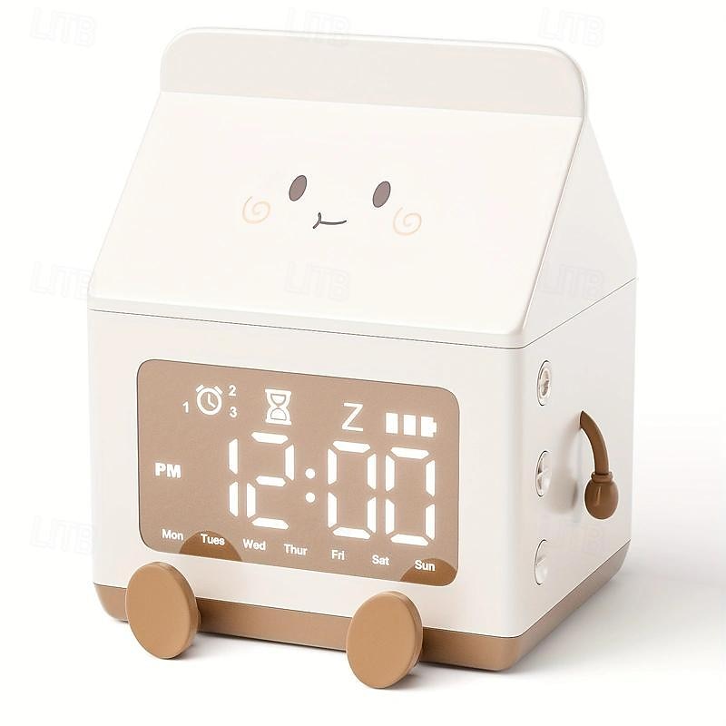 Charming LED Digital Alarm Clock - USB Charging, Kid-Friendly, Vibrant Display - Perfect for Boys & Girls Bedrooms and Office Use2