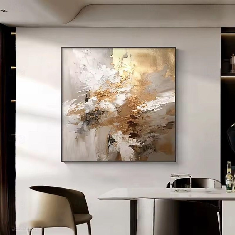 Handmade Oil Painting Canvas Wall Art Decoration Modern Gold Texture Abstract for Home Dance Studio Decor Rolled Frameless Unstretched Painting4