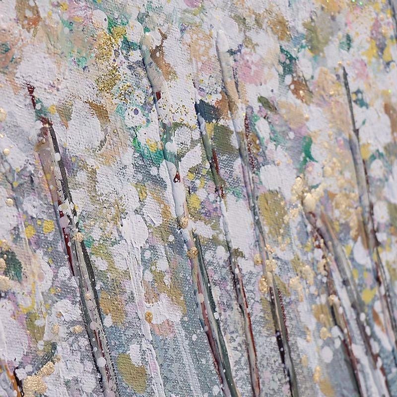 Mintura Handmade Abstract Texture Tree Flower Oil Paintings On Canvas Modern Wall Art Decoration Picture For Home Decor Rolled Frameless Unstretched Painting4