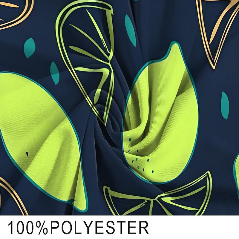 Men's Fruit Lemon Swim Trunks Swim Shorts Board Shorts Mid Waist Fashion Designer Holiday Beach Swimming Pool Drawstring Pocket Elastic Waist Designer Clothing Apparel3