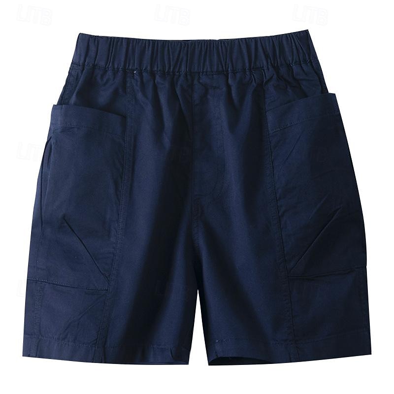 Kids Cargo Short Pants Boys Sports Pants Big Children Hip Hop Joggers Shorts Teenage High Waist Thin Streetwear Baggy Shorts2