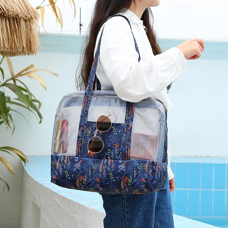 Waterproof Beach Swimming Gym Wet/Dry Separation Toiletry Bag, Shower Bath Clothing Bag for Dry and Wet Storage