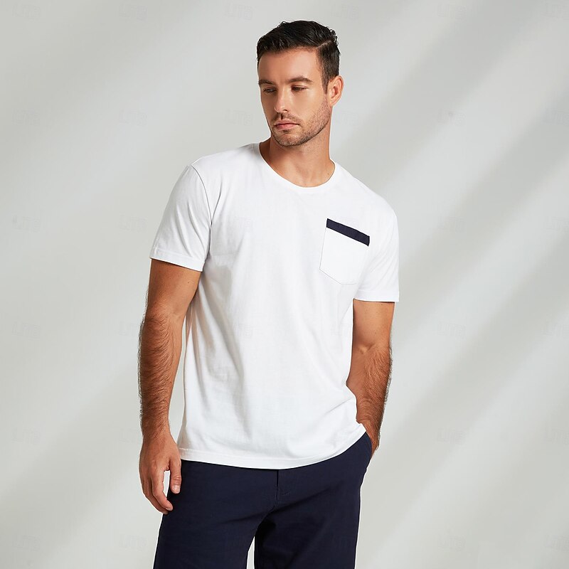 Men's 100% Cotton Graphic T shirt Fashion Outdoor Casual Tee Tee Top Street Casual Daily T shirt White Navy Blue Short Sleeve Crew Neck Shirt Spring & Summer Clothing Apparel3