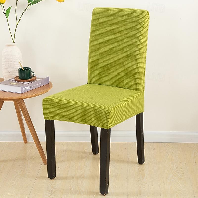 Water Resistant Dining Chair Cover Polar Fleece Fabric for Dining Room Chair Cover Stretch Slipcovers Seat Chair Covers4