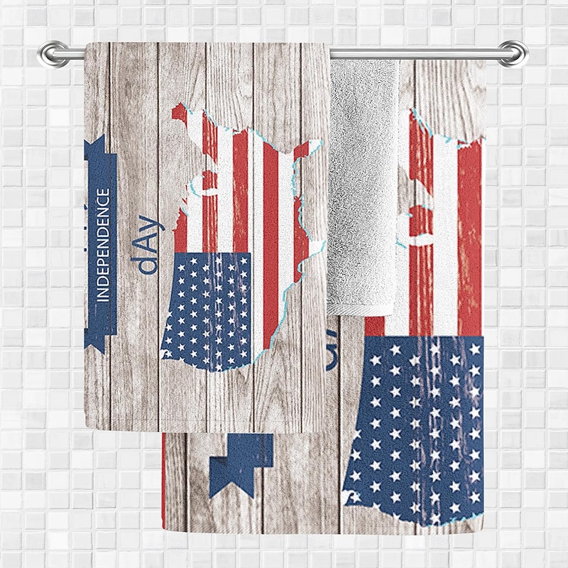 Independence Day Flag Beach Towel 100% Micro Fiber Oversized Soft and Quick-drying Bathroom Towel Super Absorbent Towel Lightweight Travel Towel Suitable for Outdoor Hiking Backpacking4