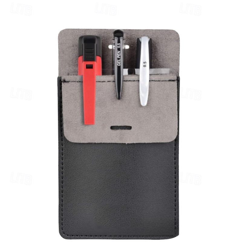 Pocket Protector, Back to School Premium PU Leather Men Women Pen Holder Pouch Pocket Organizer For Shirts, Lab Coats, Pants; Multi-Purpose-Holds Pens, Pointers, Pencils, Ruler, Tools4