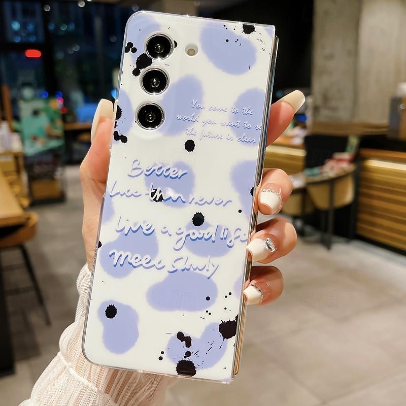 Phone Case For Samsung Galaxy Z Fold 6 Z Fold 5 Z Fold 4 Z Fold 3 Back Cover Ultra Thin Shockproof Butterfly TPU2