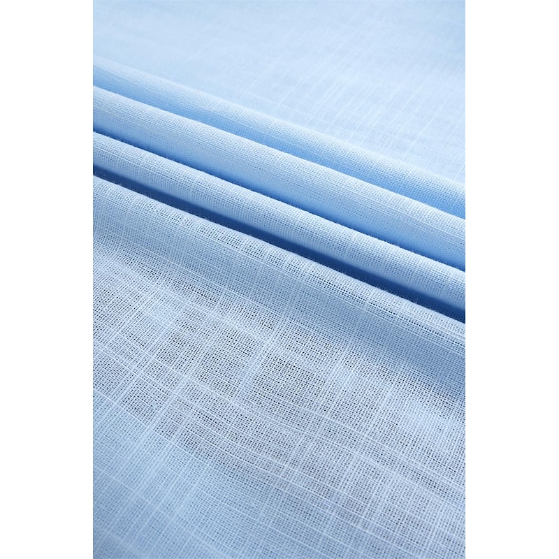 Men's Linen Shirt Summer Shirt Beach Wear Button Up Shirt Striped Vacation Curise White Blue Green Khaki Short Sleeve Lapel Spring & Summer Clothing Apparel Basic3