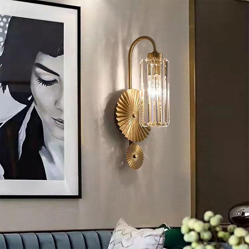 LED Indoor Wall Light Dimmable E26/E27 Crystal Vintage Corridor Wall Retro Deco for Living Room Kitchen 85-265V ONLY DIMMABLE WITH REMOTE CONTROL
