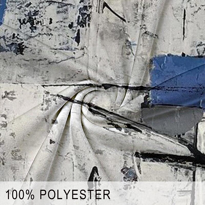 Men's Plaid Color Block Patchwork Dress Pants Mid Waist Formal Casual 3D Print Summer Spring Fall & Winter Blue3