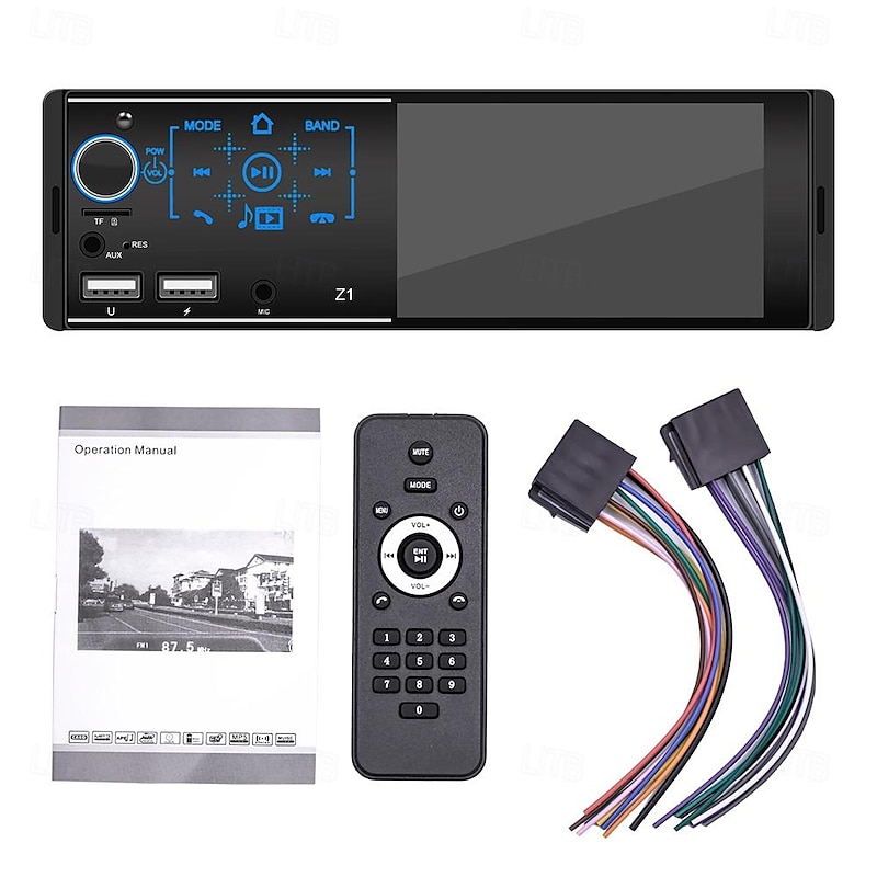 new model 4.1 inch single 1 din car music system mp5 radio video player wince car stereo with BT FM SD USB AUX