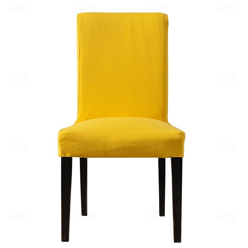 Chair Cover 100% Cotton Solid Color Quilted Cotton Slipcovers HENcover LITB PRIME cover4