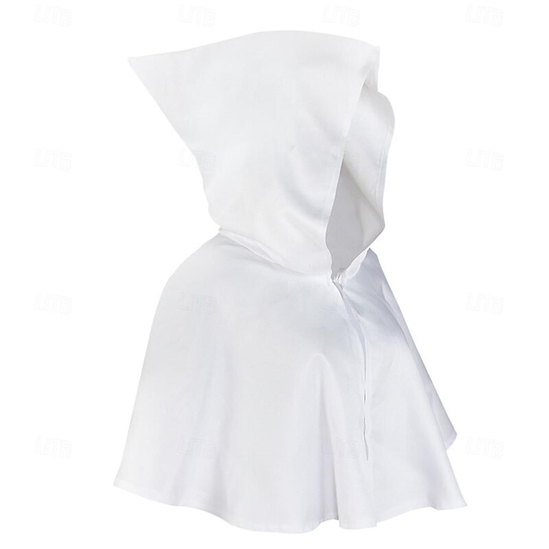 Punk & Gothic Medieval Renaissance Cape Masquerade Hooded Cloak Ranger Elven Solid Color Fancy Dress Men's Women's Unisex Viking Fantasy Halloween Carnival Masquerade Party / Evening Stage3