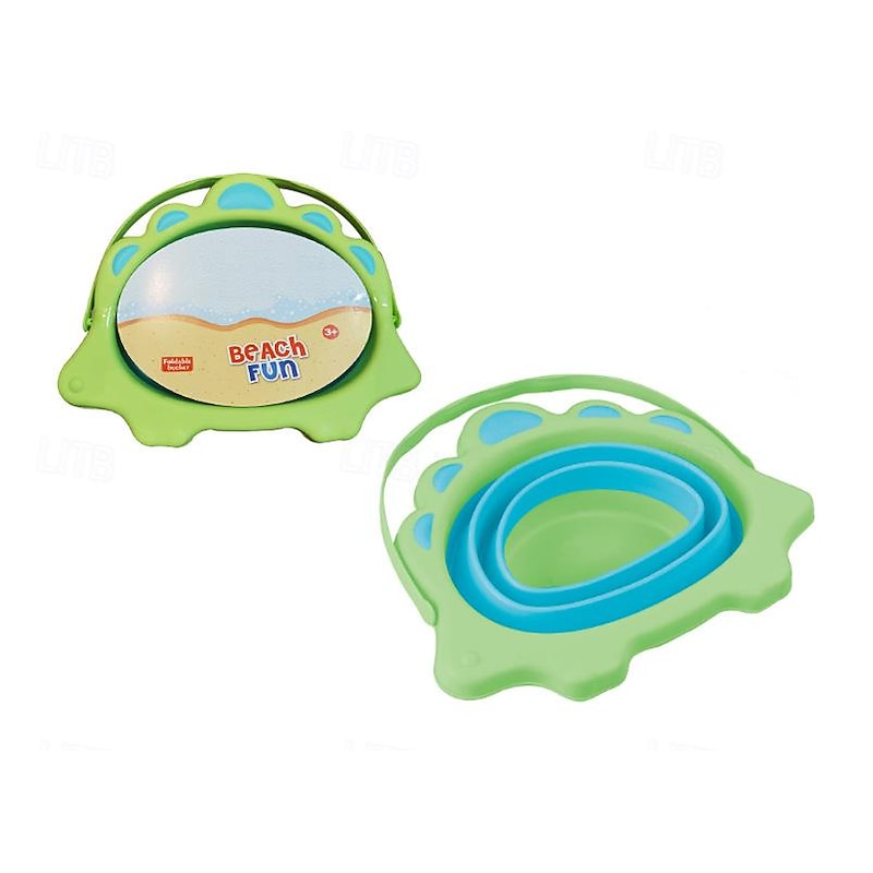 3 Packs Foldable Pail Bucket with Shovels Collapsible Buckets Multi Purpose for Beach Camping Gear Beach Party Fishing and Fun Summer Activities4