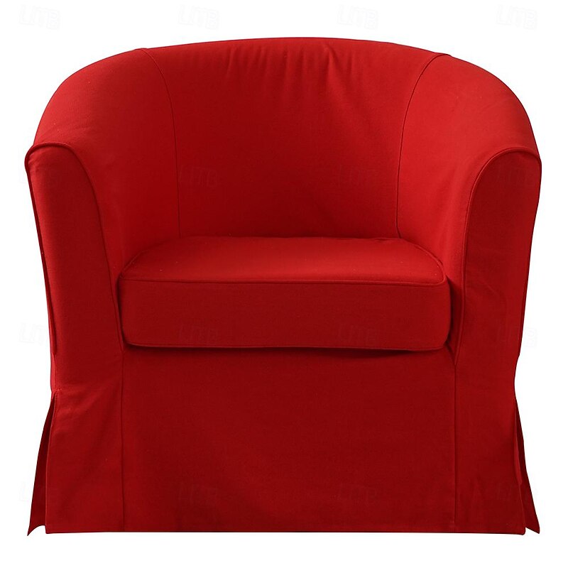 100% Cotton Armchair Cover Solid Color Quilted Cotton Slipcovers TULLcover LITB PRIME cover4
