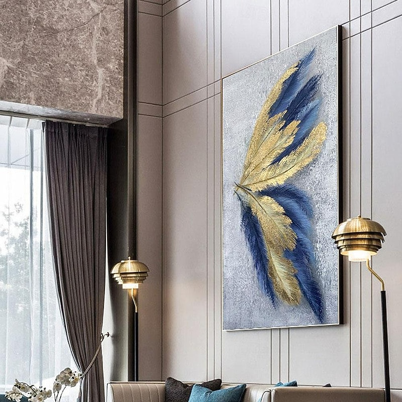 Leaf Oil Painting Hand-painted Butterfly Wall Decoration Modern Abstract Hanging Painting Wall Art Large Oil Painting For Home Decor2