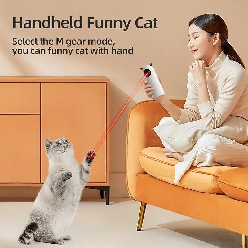 Automatic Cat Toys Interactive Smart Teasing Pet LED Laser Indoor Cat Toy Accessories Handheld Electronic Cat Toy For Dog3