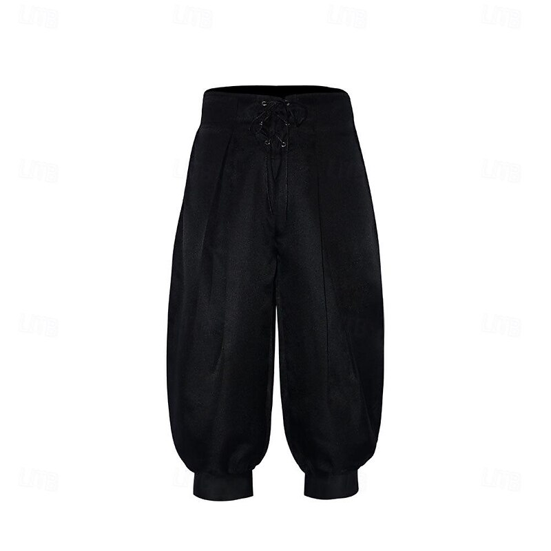 Retro Vintage Medieval 17th Century Masquerade Pirate Pants Pirate Viking Fancy Dress Men's Celtic Pirate Halloween Carnival Masquerade Party / Evening Adults' Pants3