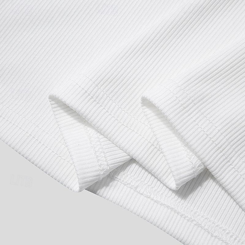 Men's Tank Top Vest Top Undershirt Muscle Shirt Sleeveless Square Summer Plain Fashion Streetwear Bodybuilding Fitness Sports & Outdoor Athleisure Black White Pink Top Tee for Men4