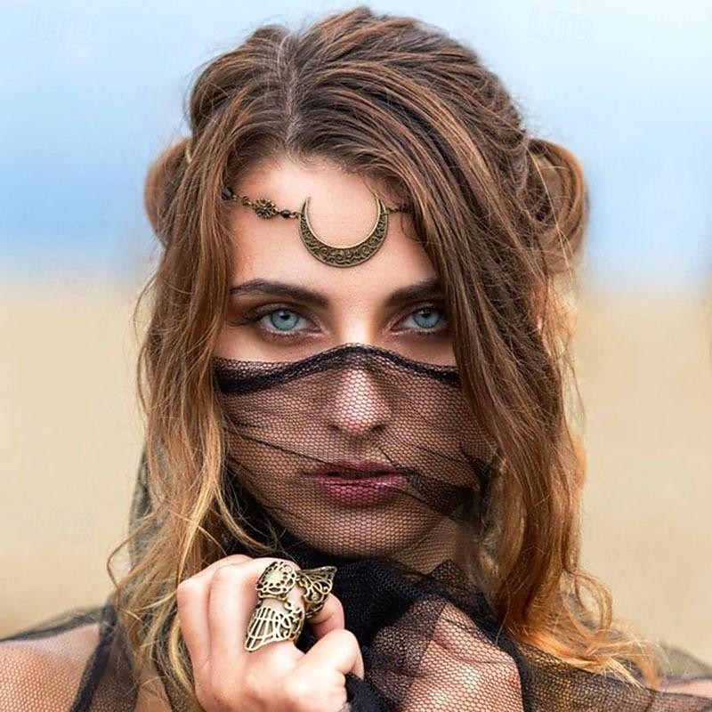 Medieval Renaissance 17th Century Head Chain Viking Fancy Dress Women's Celtic Pirate Fantasy LARP Ren Faire Adults Headband