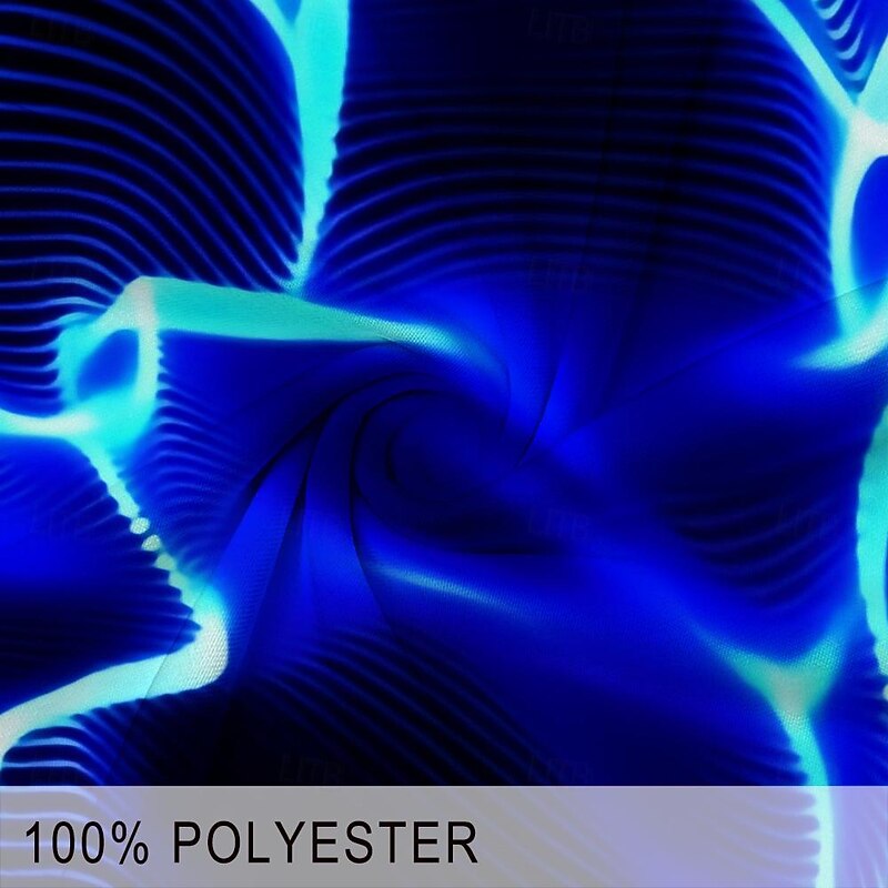 Men's Graphic Polo Shirts Golf Shirt Short Sleeve Polo Shirts Collared Shirts Vacation Wear Rave Wear Party Outfits 3D Print Buttons Spring & Summer Blue Orange Green3