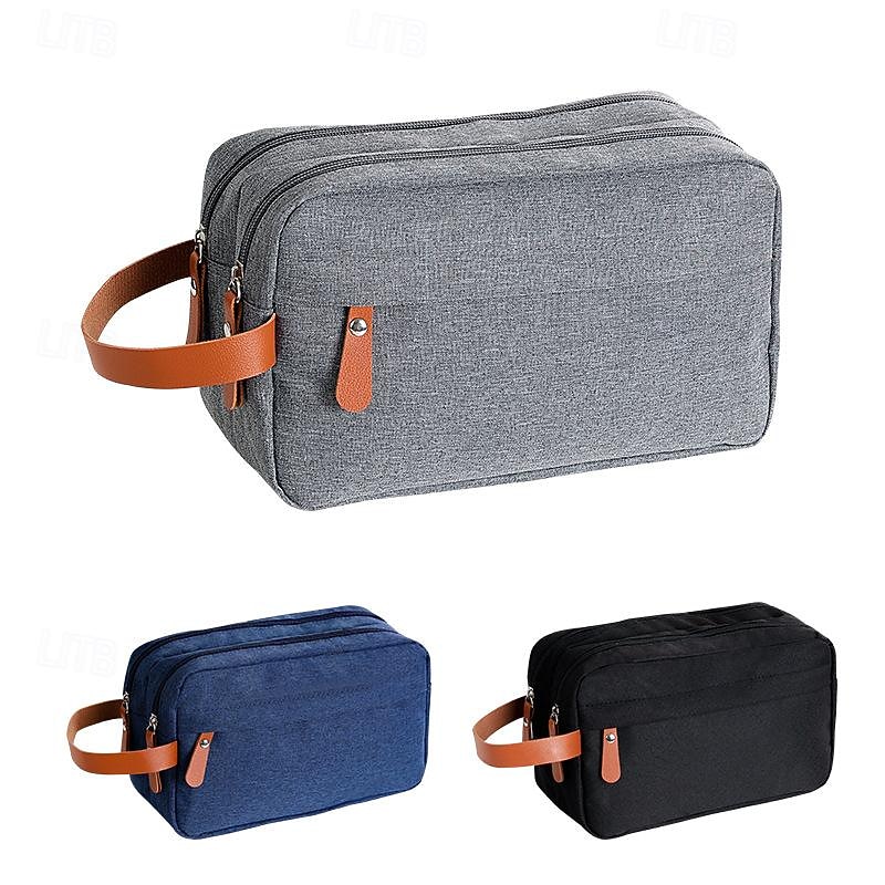 Toiletry Bag For Men - Water Resistant Travel Large Toiletry Organizer Hanging Dopp Kit Men's Shaving Bag For Traveling Accessories Toiletries