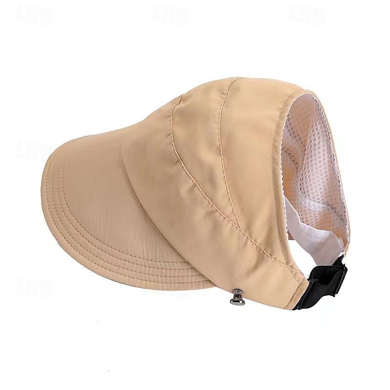Women's Hat Sun Hat Portable Sun Protection Breathable Street Daily Weekend Pure Color Pure Color3
