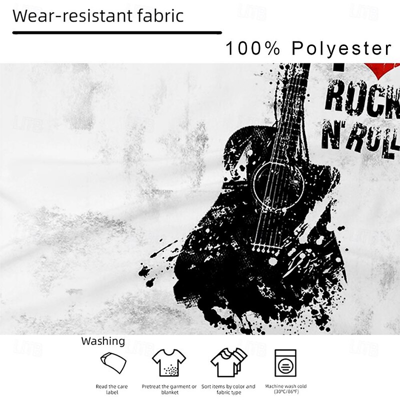 Men's Guitar Vest Top Sleeveless T shirt 3D Print Crew Neck Shirt Sports Fashion Daily Gym White Summer Spring Clothing Apparel S M L XL XXL XXXL3