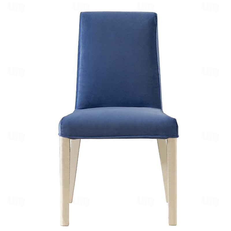 Velvet Chair Cover Solid Color Quilted Velvet Slipcovers BERGcover LITB PRIME cover