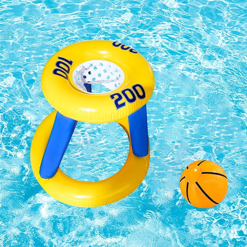 Pool Floats Toys Games Set, Floating Pool Basketball Hoops, Fun Summer Water Games Pool Toys for Kids Ages 8-12, Teens, Adults and Family3