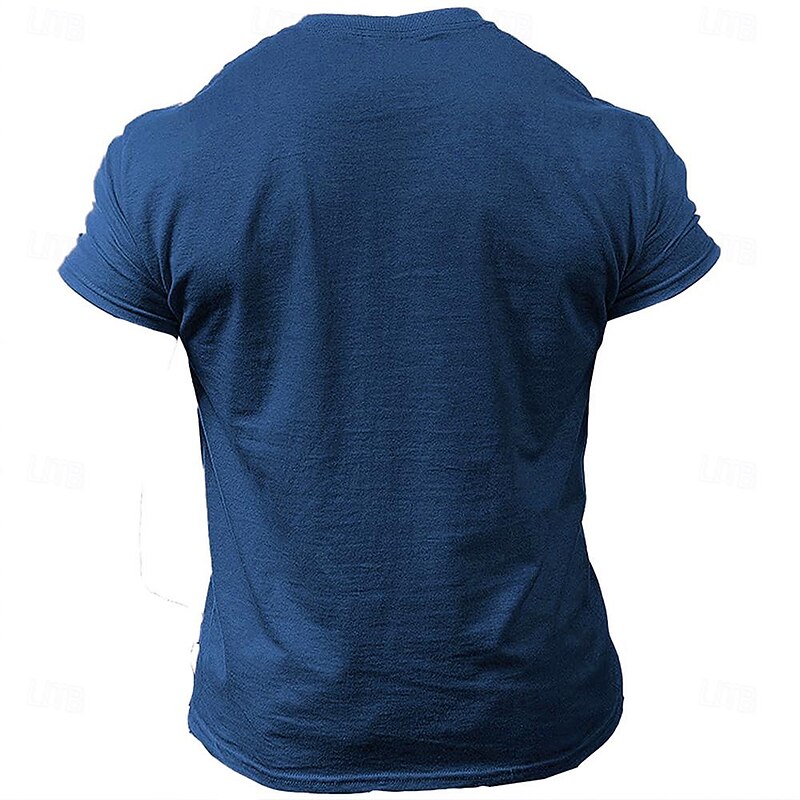 Men's Graphic Letter T Shirt Short Sleeve T shirt 3D Print Crew Neck Shirt Daily Designer Retro Vintage Sports Outdoor Holiday Going out Black Red Blue Spring & Summer Clothing Apparel S M L XL XXL2