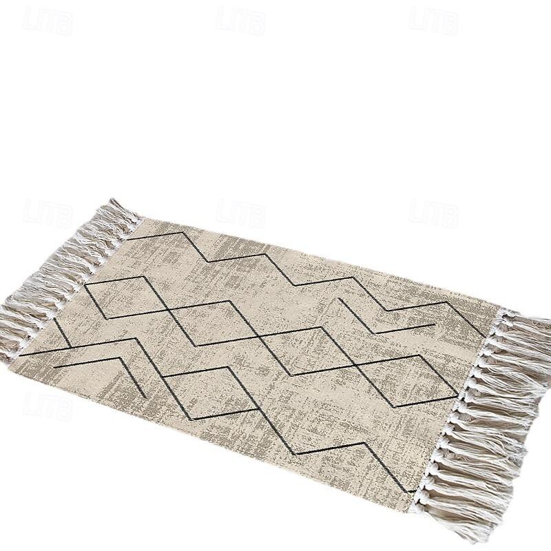 Bohemian Outdoor Camping Rug For Picnic Travel Easy Care Woven Floor Mat Ethnic Style Decorative Carpet Durable Portable Washable Home Garden Patio Guesthouse Area Accent2