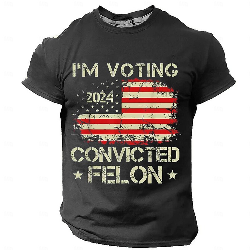 Veterans Day Men's Patriot Patriotic Veteran Graphic American US Flag Slogan T shirt Short Sleeve T shirt 3D Print Crew Neck Shirt Retro Vintage Casual Street Style Sports Outdoor Holiday Going out3