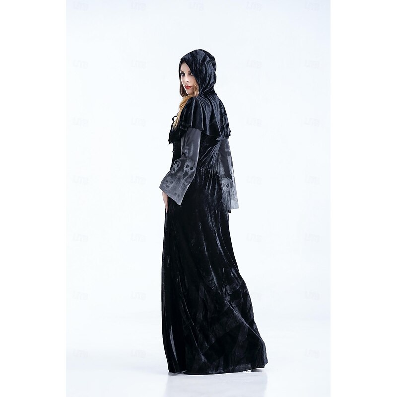 Witch Vampire Halloween Cosplay Costume Walpurgis Night Cosplay Kid's Adults' Women's Girls' Carnival Masquerade Party Masquerade Easy Halloween Costumes Dress Up3