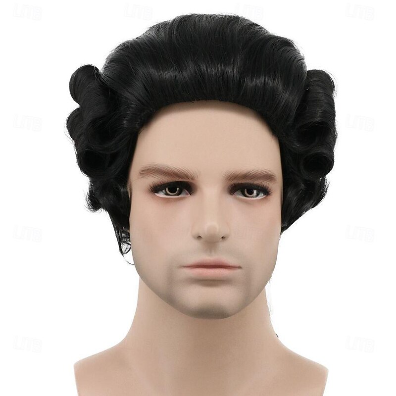 Women and Men Long Wave Black Wig Carnival Costume Wig Anime Cosplay Wig Halloween Wigs2