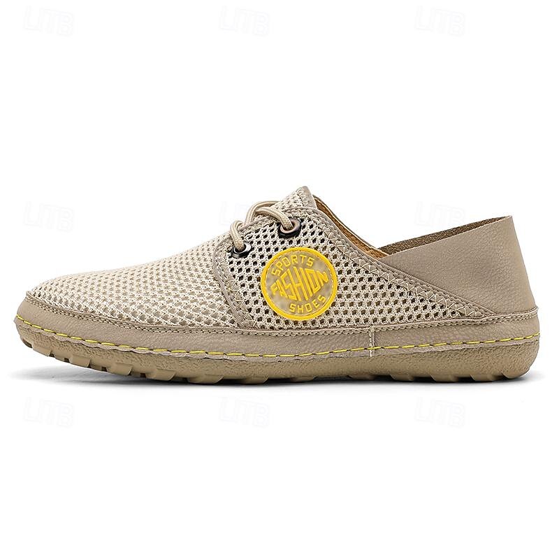 Men's Lightweight Breathable Mesh Casual Shoes - Comfortable Slip-On Loafers for Summer Outdoor Activities3