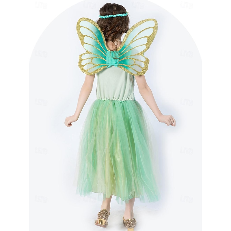 Fairy Halloween Outfits Masquerade Carnival Costume Cosplay Costume Kid's Girls' Carnival Masquerade Halloween Masquerade Easy Halloween Costumes Dress Up4
