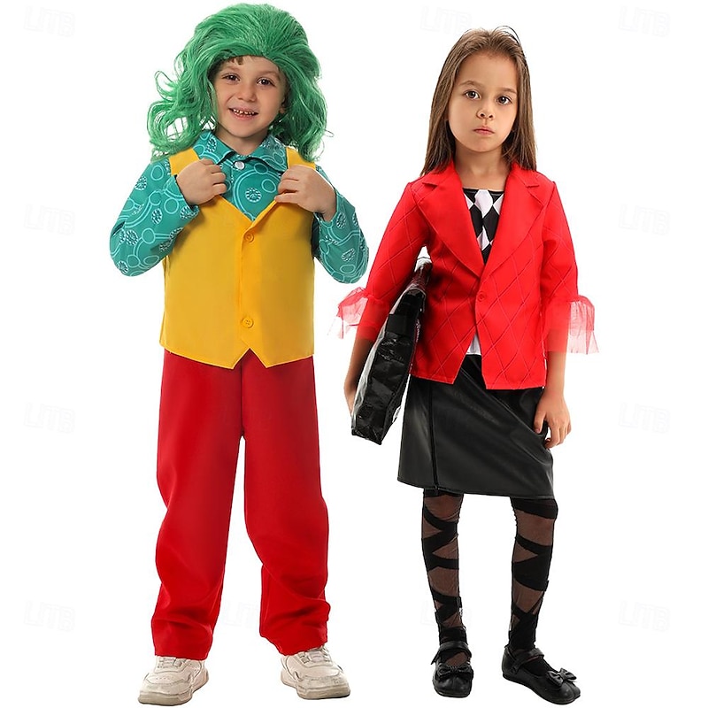 Harley Quinn Joker Clown Halloween Outfits Halloween Group Family Costumes Joker: Folie à Deux Movie / TV Theme Costumes Kid's Boys' Girls' Carnival Party Easy Halloween Costumes Dress Up3