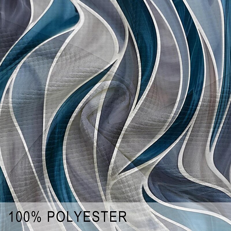 Men's Waffle Polo Shirts Golf Shirt Long Sleeve Polo Shirts Collared Shirts Vacation Wear Formal Wear Festival Wear Buttons 3D Print Summer Blue3