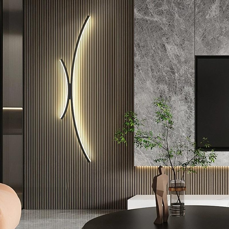 LED Indoor Wall Lights Warm White Rotating 2-Bulb Modern Metal and Acrylic Wall Mounted Lights Decorative Wall Lighting for Living Room Bedroom Hallway 110-240V